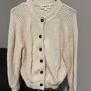 Chunky Knit Cream Cardigan by John & Jenn